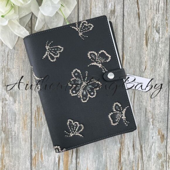 Coach Handbags - Coach Butterfly Notebook in Smooth Leather Limited Bag Purse Sequins